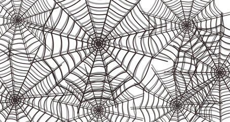 seamless pattern with spider web. Vector modern seamless geometry pattern. Abstract geometric pattern artistic for graphic design, textile or texture printing and background.