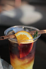 Orange espresso tonic