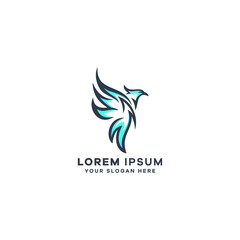 Abstract eagle logo template