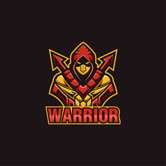 Warrior Sports Mascot Logo Template