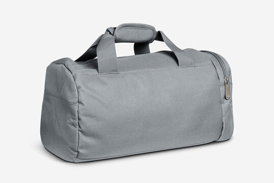 Gray duffle bag unisex accessory