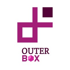 Obraz premium Outer Box Purple abstract modern logo concept design illustration