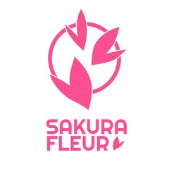 Pink Cherry Blossom sakura flower logo concept design illustration © Ard Work