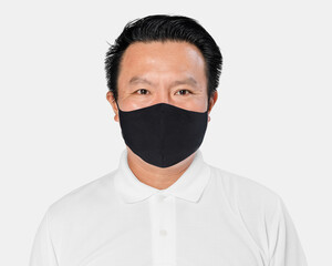 Asian man wearing a face mask during the new normal