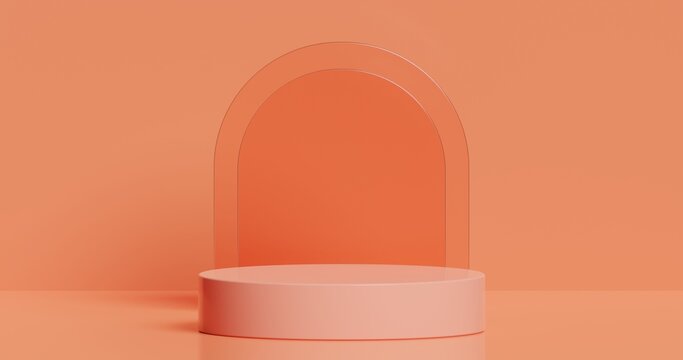 Abstract 3d render, Mock up podium for product presentation, abstract minimal concept, Showcase, geometric background, Product Presentation