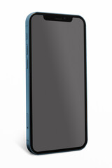 Smartphone with blank black screen innovative future technology