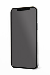 Smartphone with blank black screen innovative future technology