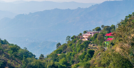 A mountain valley, Kasauli, Tirthan Valley, Himachal Pradesh, India