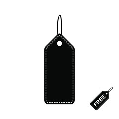 Free Tag icon. Designed for web and software interfaces. vector illustration