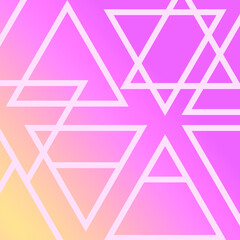 Graphic Triangular Neon Bright Background Pattern Pastel Pink