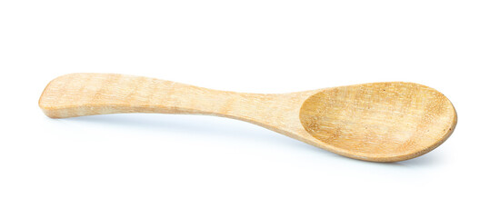 spoon wood isolated on white background