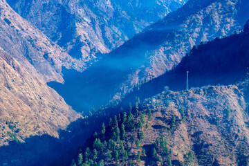 A mountain valley, Pekhri, Tirthan Valley, Himachal Pradesh, India