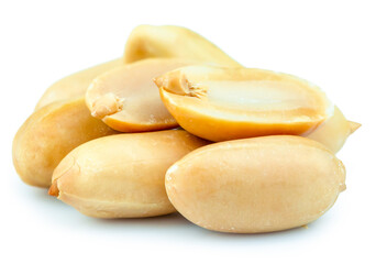 Peanuts isolated on white background
