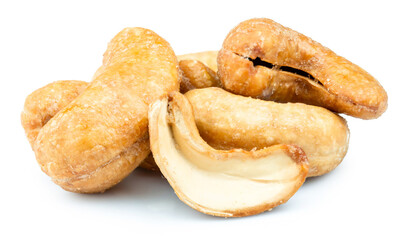 cashew nuts isolated on white background