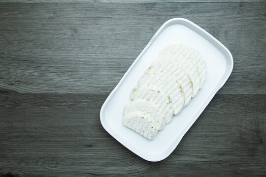 Vegetable Taro Set Shabu, Hot Pot On Wood Background