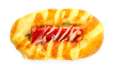 bakery bread isolated on white background