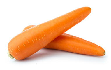 clipping path carrot isolated on white background