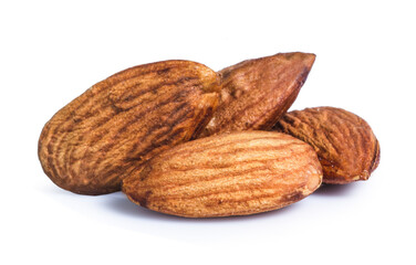 clipping path  almond isolated on white background