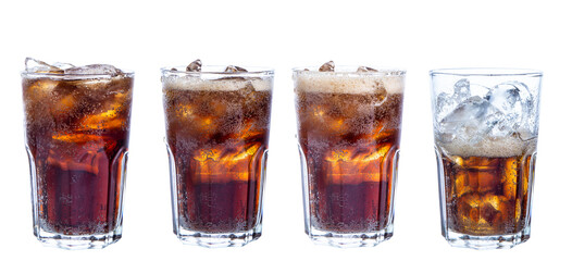 clipping path  cola isolated on white background
