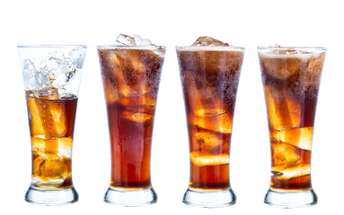 clipping path  cola isolated on white background