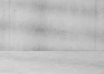 Empty interior with concrete wall and floor