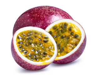 passion fruit isolated on white background