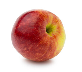 clipping path red apple fruit isolated on white background