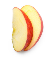 clipping path red apple fruit isolated on white background