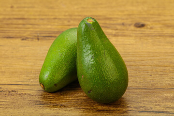 Two ripe exotic avocado vegetable
