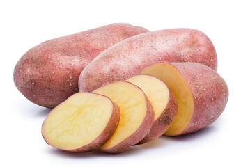 rocco potato red isolated on white background