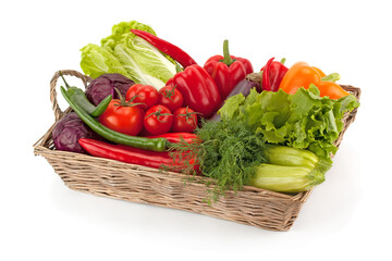 Fresh and ripe vegetables. Healthy vegan food.