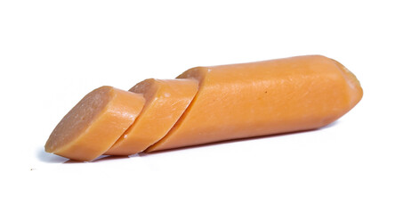 sausage raw isolated on white background