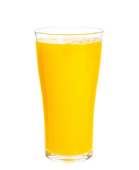 clipping path orange juice  isolated on white background