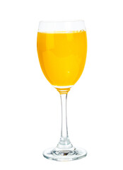 clipping path orange juice  isolated on white background