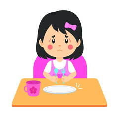 Stock Vector of Hungry Kids