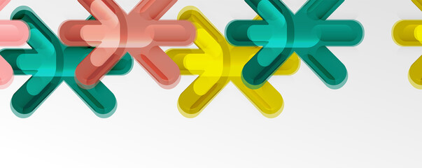 Abstract glossy crosses background for business or technology presentations, internet posters or web brochure covers