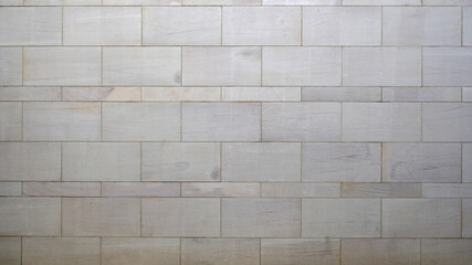 Naklejka premium Pattern of marble bricks wall, Surface of granite polished stone tiles, Square texture background