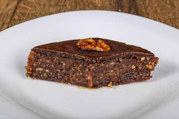 Turkish delight baklava with honey