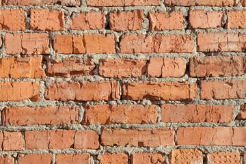 sloppy brickwork from old brick background