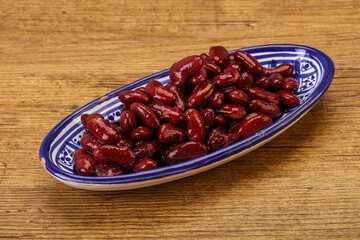 Canned red Kidney in the bowl