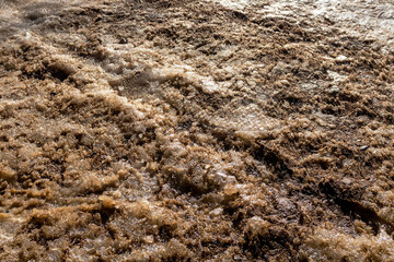 Dirty snow