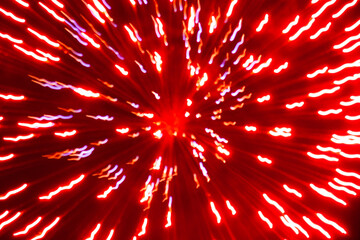 Colorful fireworks in the night sky
