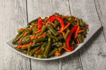 Pickled green bean with korean carrot