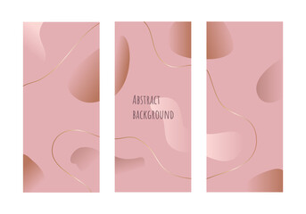 Social media stories and posts templares. Abstract pastel background