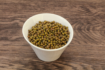 Vegetarian cuisine - dry green lentil