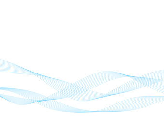 背景素材 青色系の滑らかなウェーブ イメージデザイン ベクター Background material. Blue smooth wave. image design. vector.