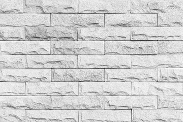 Vintage white brick tile wall pattern and background seamless