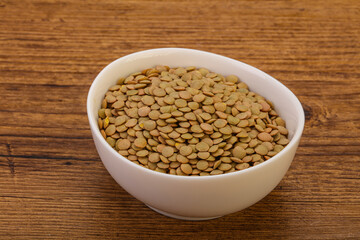 Vegan cuisine - Dry lentil heap