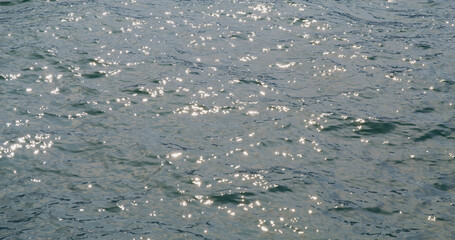 Sea surface under sunset time