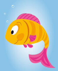 POISSON ATTENTIF A L'ECOUTE